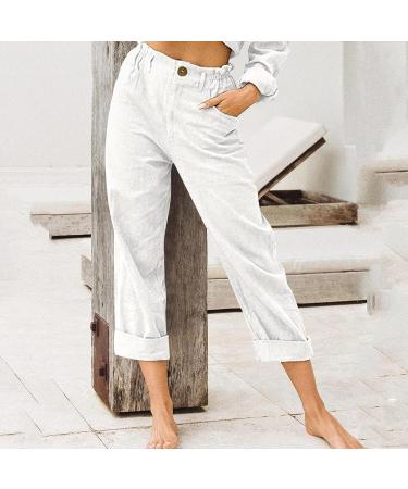 Beshionljs Women's High Waist Casual Sweatpants White-13 XL - Buy Online on GoSupps.com
