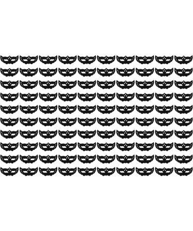 100 Pieces Eye Mask Paper for Diy Double Connected for Beauty Eye Wet Compress Sheet Disposable Non Woven Fabric Hydrating Cotton Paste Black Masks - Buy Online on GoSupps.com
