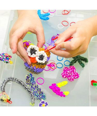 980+ Rubber Bands Refill Loom Kit - 37 Colors, 600 S-Clips, Beads, Tassels, Hooks, Crochet Hooks, ABC Stickers - Buy Online on GoSupps.com