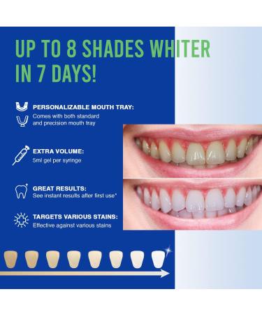 VieBeauti Teeth Whitening Kit - 5X LED Light with 35% Carbamide Peroxide Remineralizing Gel & Timer - Restore Your White Smile | Fast International Shipping - Buy Online on GoSupps.com