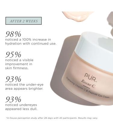 P R Beauty Rescue C Brightening Vitamin C & Peptide Eye Cream - Hydrate & Revitalize Your Eyes | 0.5 oz - Shop Internationally - Buy Online on GoSupps.com