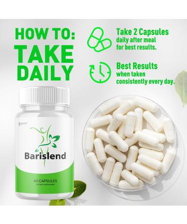 Barislend Capsules Official Barislend Pink Salt Pills with All Natural Ingredients Bari-Slend Advanced Formula Vitamin Pills for Health and Wellness Supplement for Men and Women (60 Capsules) - Buy Online on GoSupps.com
