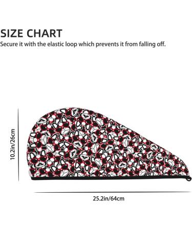 Hair Towel Wrap for Quick Drying | Button Towel Turban for All Hair Types | French Bulldog Design - Buy Online on GoSupps.com