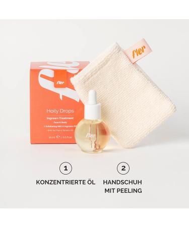 Fler Hoary Drops - Tea Tree Oil Treatment for Ingrown Hair & Skin Peeling | 14 ml Soothing Solution for Body & Face - Buy Online on GoSupps.com