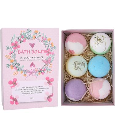 Handmade Bathing Ball Cleaner Gift Set - 6 Pieces for Dry Skin & Spa Baths | Perfect Birthday & Mother's Day Gift for Her & Him - Buy Online on GoSupps.com