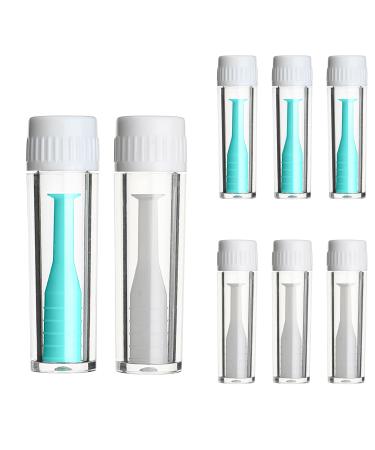 8pcs Contact Lenses Applicator Silicone Coloured Contact Lenses Daily Contact Remover Hard Lenses Remover Portable Travel Contact Lenses Coloured Remover for Eyes