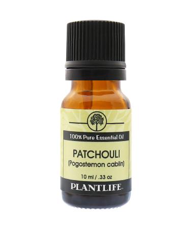 Plantlife Patchouli Aromatherapy Essential Oil - Straight from The Plant 100% Pure Therapeutic Grade - No Additives or Fillers - 10 ml Patchouli 0.34 Fl Oz (Pack of 1)