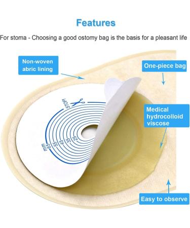 20 Pack Disposable Colostomy Bags - Stoma Care Solutions (20-65mm) | Durable & Comfortable Drainage Bags for Colostomy & Ileostomy - Buy Online on GoSupps.com