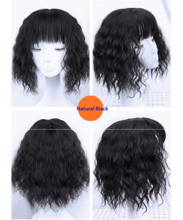 Shop Curly Art Hair Crown Attachments with Bangs - Clip-in 14 Thick Natural Black Hair for Thinner Hair Women - Buy Online on GoSupps.com