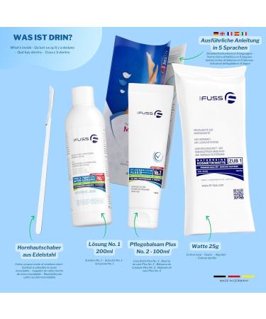 Buy Mr. Fuss No.1 Advanced Pack Steel - Small Nail Skin & Corneal Remover Set | 4-Piece 100ml Package | Durable Stainless Steel Tools for Flawless Care - Buy Online on GoSupps.com