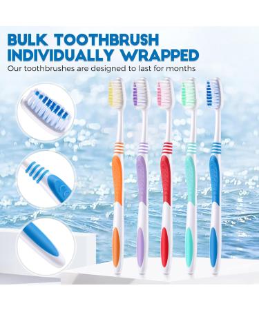Buy Individually Wrapped Travel Toothbrushes - Soft Bristles Disposable for Hotels & Guests | Multi-Color Options Available - Buy Online on GoSupps.com