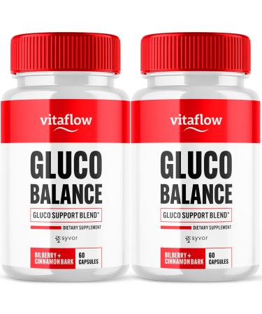 (2 Pack) Vitaflow Balance Support Supplement Capsules Official VitaFlow Support Supplements Pills with All Natural Premium Ingredients Vita Flow Advanced Glyco Balance for Men & Women (120 Capsules)