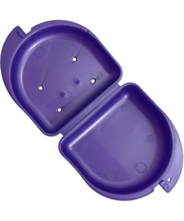 2 x Mouthguard Box for Ortho Retainers & Sports Dentures - Purple & Green - Buy Online on GoSupps.com