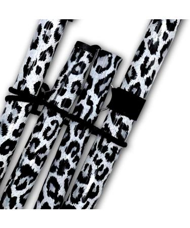 Life Healthcare Black Leopard Walking Stick | Flexible & Durable Mobility Aid | Collapsible & Adjustable 33-37 Inches - Buy Online on GoSupps.com