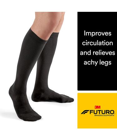 Buy FUTURO Firm Compression Dress Socks for Men - X-Large Black (20-30 mm/Hg) | International Shipping Available - Buy Online on GoSupps.com