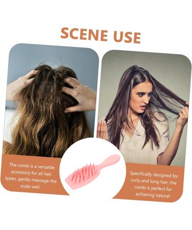 Cool Hiya Scalp Brush - Pot Scrubber for Hair Washing & Head Massage | Style & Cleanse with ABS Hair Scalp Washer (Pink) - Buy Online on GoSupps.com