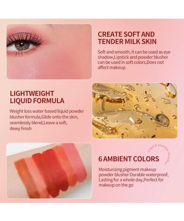 Matte Cream Blush - Soft Lightweight Liquid Blush for Natural Cheeks | Long-Wearing & Smudge-Proof Pink Blusher (1#Love Cake 1 Pack) - Buy Online on GoSupps.com