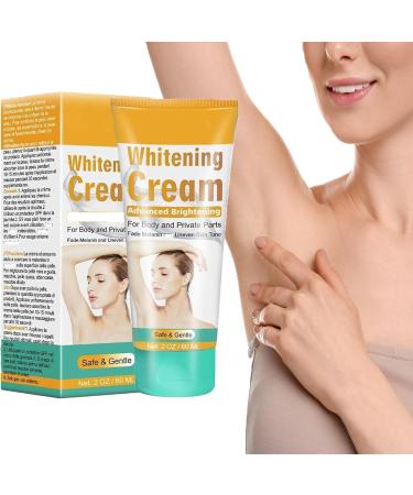 QEEROYO Underarm Whitening Cream Whitening Cream 60ML Whitening Cream Brightening Cream for Armpits Elbows Sensitive and Private Areas