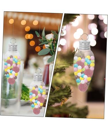 Yardenfun 20pcs Small Light Bulb Candy Bottle Juice Bottles DIY Candy Bottle with Cover Ornament Banquet - Buy Online on GoSupps.com