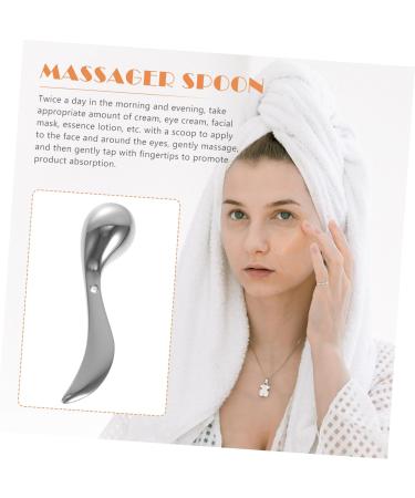 FRCOLOR B tonnets de Massage Yeux en Alliage de Zinc 2 Pcs Cuill re de Massage Contour des Yeux Lisse Masseur Oculaire Anti- d me Raffermissant Visage Soin Peau Hydratant Usage Domestique Argent - Buy Online on GoSupps.com