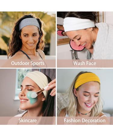 Buy 6 Pack Women's Elastic Wide Headbands - Boho Soft Sport & Yoga Hair Accessories - Buy Online on GoSupps.com
