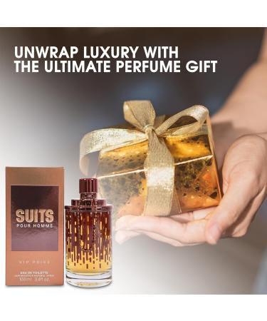Men's Cologne Suits VIP Eau De Toilette Spray Perfume Fresh Scent 3.4 Fl Oz Daily Used Suits VIP 3.4 Fl Oz (Pack of 2) - Buy Online on GoSupps.com