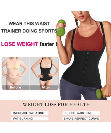 Buy Bingrong Women's Sauna Vest & Neoprene Corset for Weight Loss | Hot Body Shaper & Belly Girdle | Fitness Sauna Shirt - Buy Online on GoSupps.com