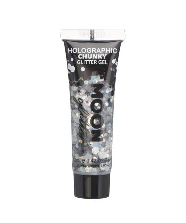 Moon Glitter Holographic Face & Body Chunky Glitter Gel Set - 6 Colors (Silver Pink Gold Rose Gold Blue Green) - 12ml - Perfect Gift for Glamorous Makeup Looks - Buy Online on GoSupps.com