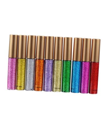Outanaya 10pcs Glitter Eye Shadow Eyeshadow Liquid Eyeliner Shinny Eyeliner Glitter Eyeliner