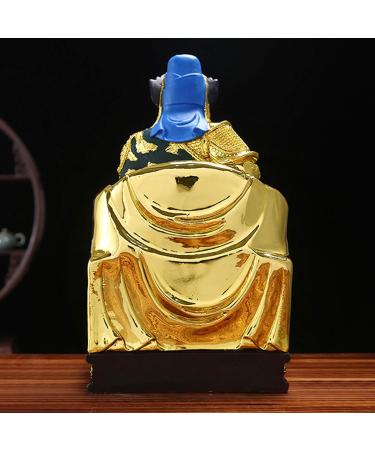 Buddha Statue/Buddha Figurines Guan Gong Guan Yu Buddha Statue Home Lucky Decoration Chinese Guan Yun Chang Resin Indoor Statue Fortune Protection Statue Collection Buddha Statue Decoration - Buy Online on GoSupps.com