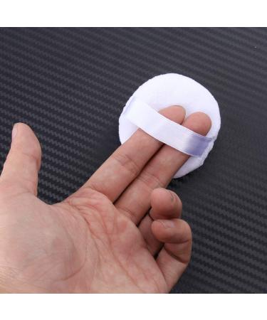 SUPVOX 5pcs Powder Puff Washable Large Body Puff Fluffy Powder Puff with Ribbon (White)60mm - Buy Online on GoSupps.com