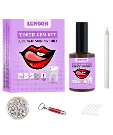 Nocapam tooth gemstone set tooth gemstone set with hardening light and glue DIY tooth jewelry tooth jewelry gemstone set with glue and light tooth jewelry decorations set long -lasting shine