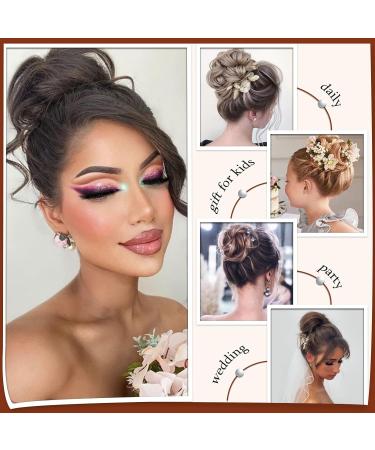 Sofeiyan Claw Clip Messy Bun Hair Piece - Wavy Curly Chignon Ponytail Extension in Dark Brown/Light Auburn - Buy Online on GoSupps.com