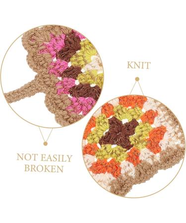 Yardenfun Crocheted Scarf Crochet Headbands Women Hair Accessories Hair Bandanas for Women Hair Scarf Headband Crochet Bandana for Women Handkerchief Headbands for Women Nurse Headbands - Buy Online on GoSupps.com