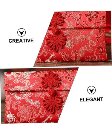 Ciieeo 12 Pcs Buckle Fabric Red Envelope Wedding Gift Wrap Bag Envelopes Chinese Year Money Bag Spring Festival Chinese Hong Bao Chinese Knot Red Envelope Money Packet Currency Pocket - Buy Online on GoSupps.com
