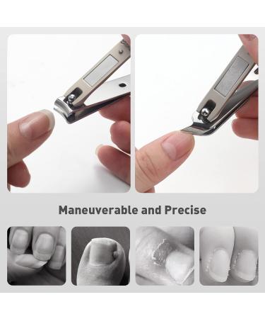 Bezox Nail Clipper Set for Fingernails & Toenails - 2-Piece Golden Nail Scissors & Curved Tongs Kit | Perfect for All Nail Shapes - Buy Online on GoSupps.com