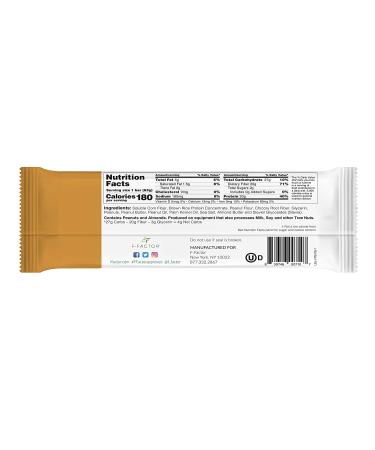 F-Factor Peanut Butter Fiber Protein Bar - High Fiber, High Protein, Low Carb, Gluten Free, Low Sugar, Vegan, Soy Free, Keto Friendly - 12 Count - Buy Online on GoSupps.com