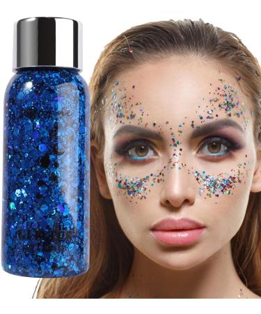  Rosixehird Glitter Body Gel | Glitter Body and Face Gel | Mermaid Glitter - Long Lasting - Shimmering Eyeshadow for Lips Nails Hair Paint Glitter - Buy Online on GoSupps.com