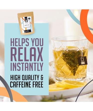 Relax Chamomille Herbal Tea in 24x2g Pyramid teabags-Citea (Relax 48g) Relax 48g - Buy Online on GoSupps.com