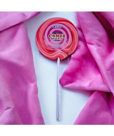 Candy Floss XL Large Wheel Lollies - Swirl Lollipops - Party Favour - Sweets - Rock Candy 75g 4 Inch Diameter 9 Inch Length (X 1) - Buy Online on GoSupps.com