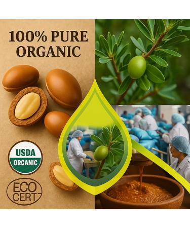 FERIHA Moroccan Extra Virgin Argan Oil, Cold Pressed, Premium Quality, Freshly Bottled in Souss-Agadir - Buy Online on GoSupps.com