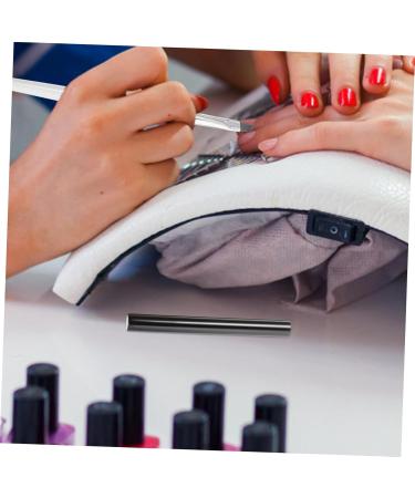 Housoutil 30 Pcs Nail Pen Cap Nail Art Decoration Nail Tool Nail Art Pen Nail Pen Sleeves Metal Nail Polish Blackx5pcs 8x0.8x0.8cmx5pcs - Buy Online on GoSupps.com