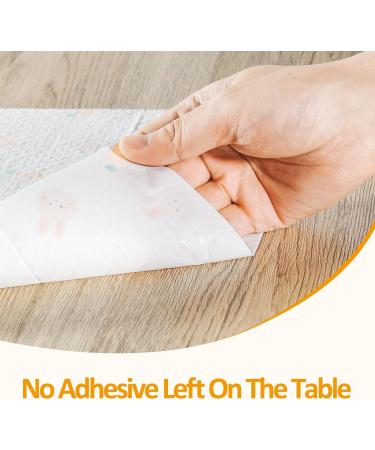 72 Pack Disposable Placemats for Baby and Toddlers - Stick to Table Cotton Paper Place Mats - Cute Fruit Vegetable Design - Perfect for Restaurants and Travel - Buy Online on GoSupps.com