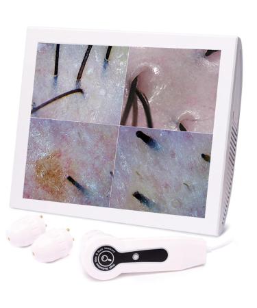 DAZULI Analyseur de Cheveux de Peau d tecteur de Cuir chevelu de Cheveux de Peau 50X 200X Instrument de Soin de Peau de d tecteur de follicule pileux de 12 Pouces Machine d'analyseur de Cheveux
