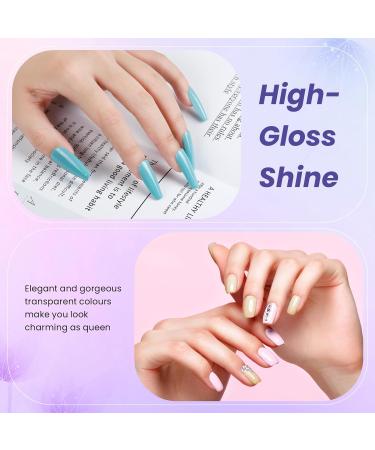 VANREESA Gel Nail Polish Set - 10 Colors with UV Lamp, Glossy Matte Top Coat - DIY at Home Kit for Women - Yellow, Blue, White - 26 Piece Set - Buy Online on GoSupps.com