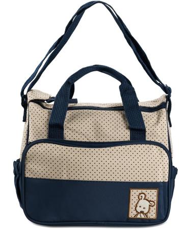 Halovie Diaper Backpack - 5-Part Adjustable Shoulder Bag with Large Capacity | Multifunctional Travel Baby Bottle Bag in Blue - Buy Online on GoSupps.com