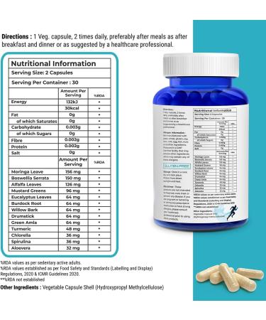 BIOVITALIA Ortho Care - Joint Support Supplement with Boswellia & 13 Herbs - Vegan Capsules for Joint Mobility - 60 ct - Buy Online on GoSupps.com