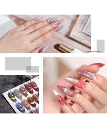 GAOY Jelly Gel Nail Polish Set - Red Pink Nude Blue Glitter Cat Eye Gel with Magnet - Sheer Magic - Buy Online on GoSupps.com