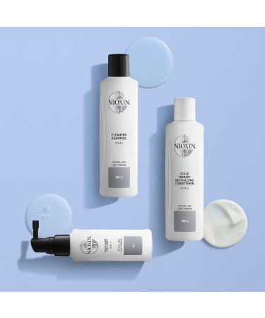 Nioxin System 1 Natural Hair Treatment Trial Kit - 3-Part System for Light Thinning Hair | Scalp Therapy & Hair Thickening Treatment - 3 Piece Set - Buy Online on GoSupps.com