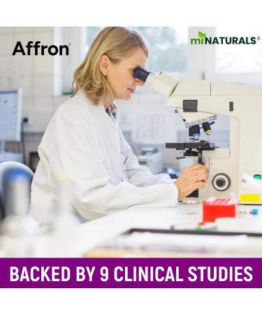 Saffron Supplements | 120 Capsules/Pills by miNATURALS | 100% Pure Saffron Extract | Supports Mood Balance for Men Women and Adolescents | Backed by 9 Clinical Studies | Patented Ingredient | Affron - Buy Online on GoSupps.com
